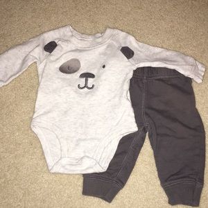 Little boy doggie outfit set